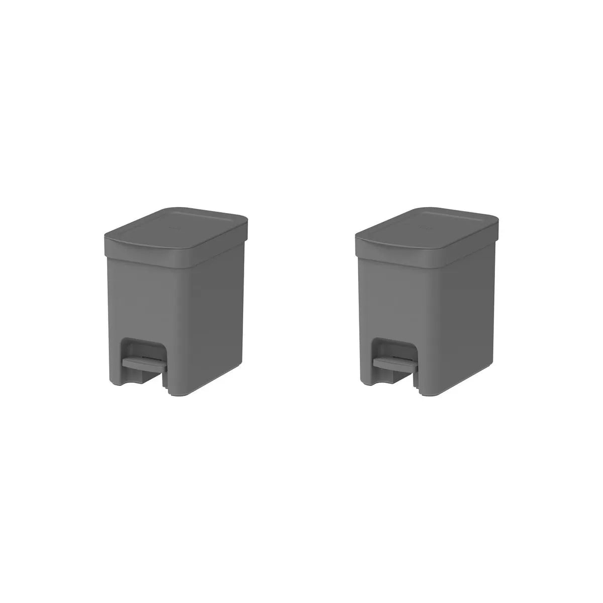 Kit de lixeiras com pedal Ou 2 peças 6L Linha Trium