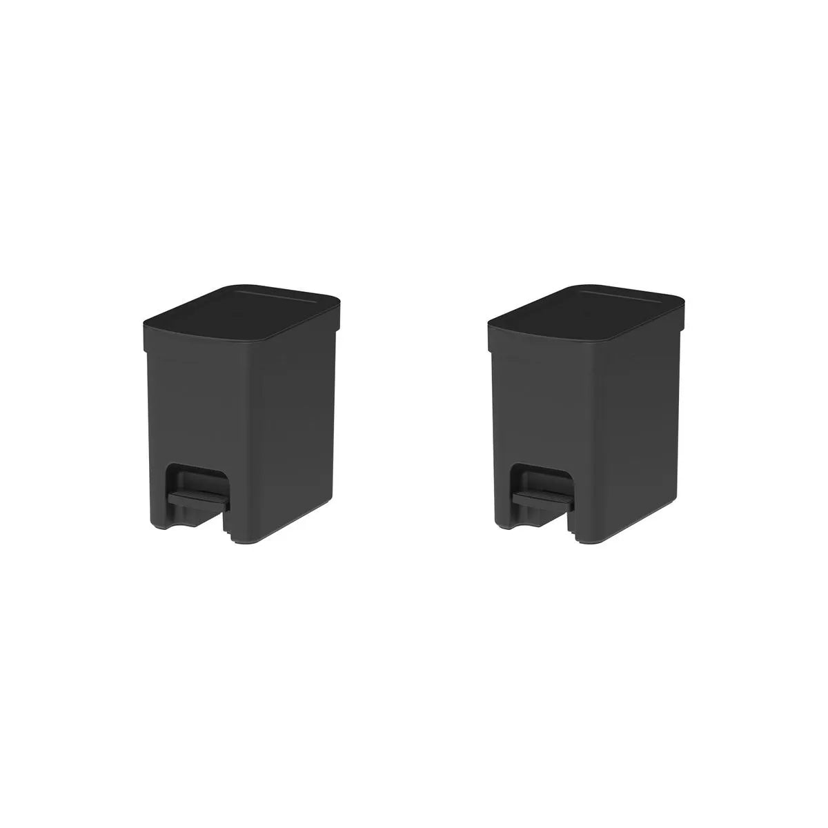 Kit de lixeiras com pedal Ou 2 peças 6L Linha Trium