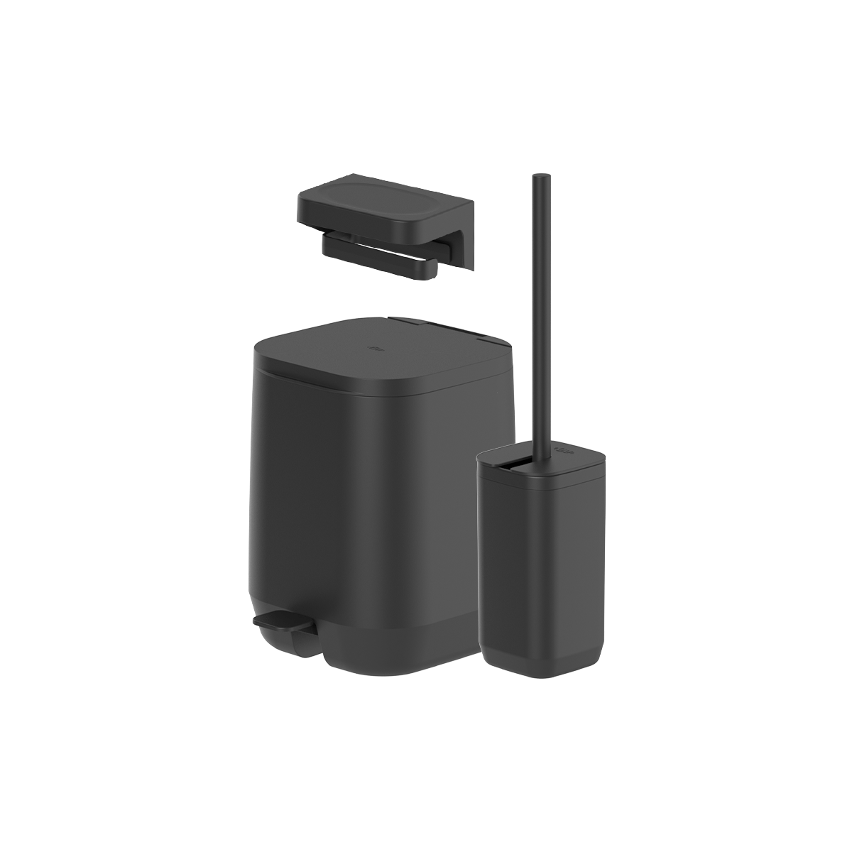 Kit de banheiro com lixeira de pedal Ou 3 peças Linha Aura