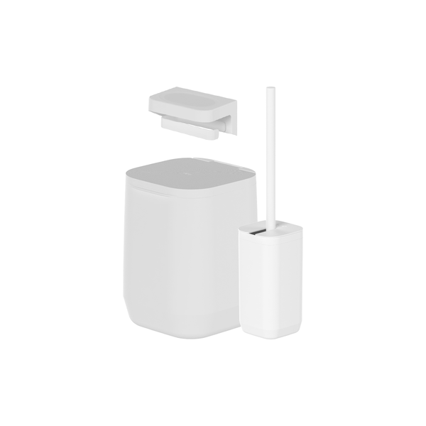 Kit de banheiro com lixeira de piso/parede Ou 3 peças