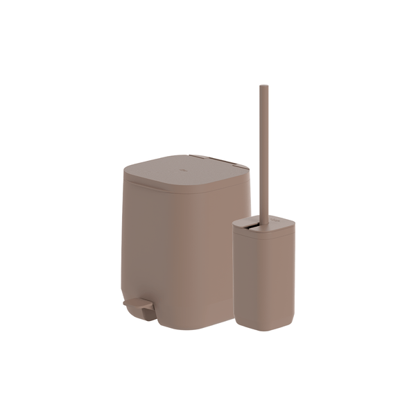 Kit de banheiro com lixeira com pedal Ou 2 peças Linha Aura