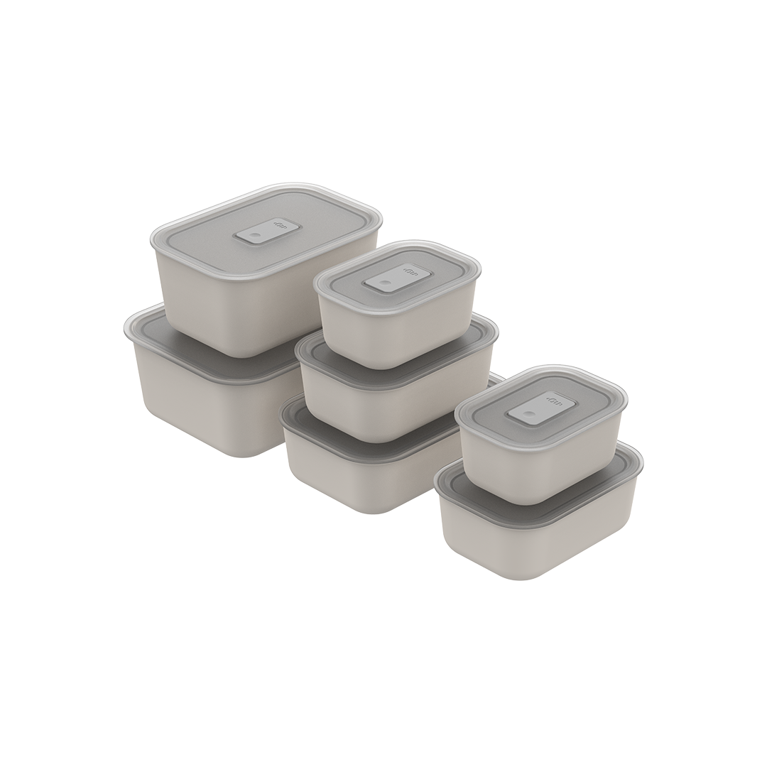 Kit Potes Herméticos Para Marmita Ou 7 Peças Linha Move Lock