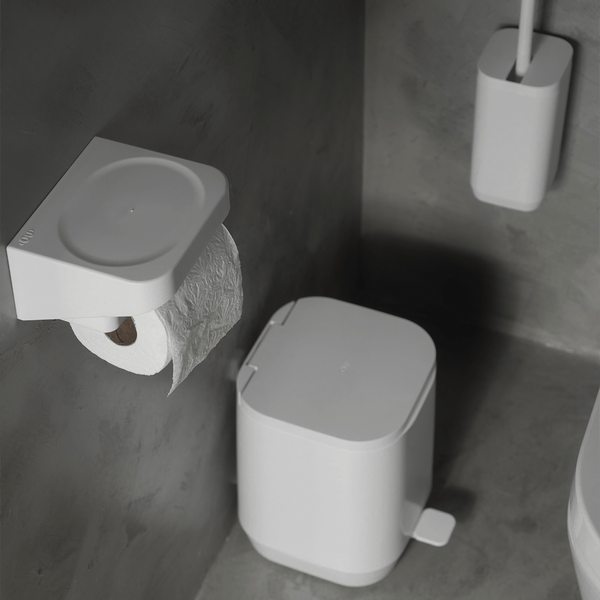 Kit de banheiro com lixeira de pedal Ou 3 peças Linha Aura