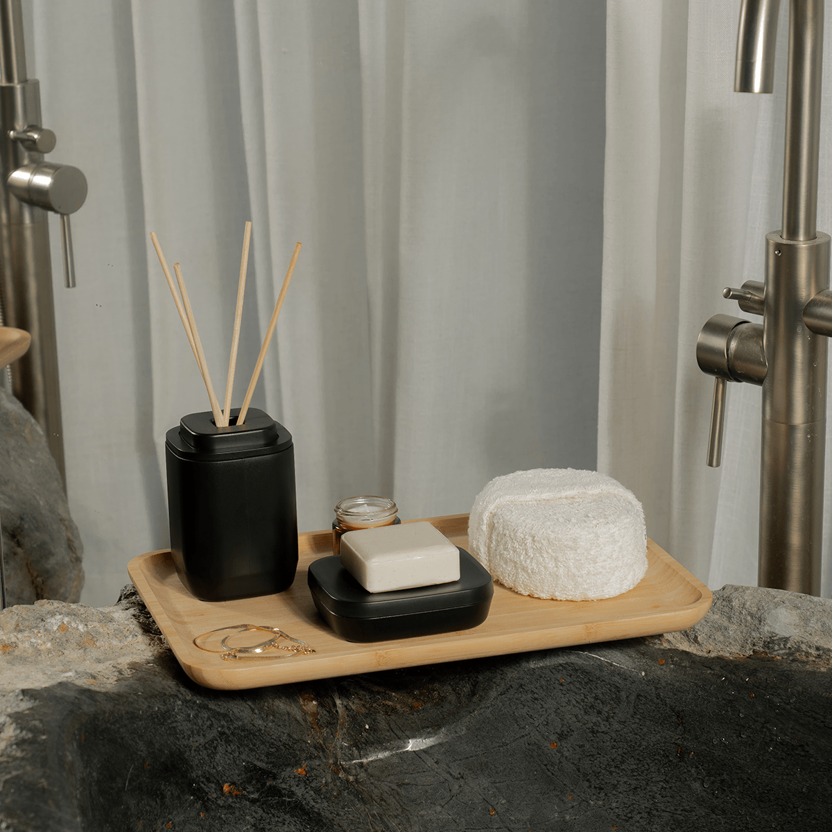 Kit de acessórios de bancada Ou 4 peças Linha Aura