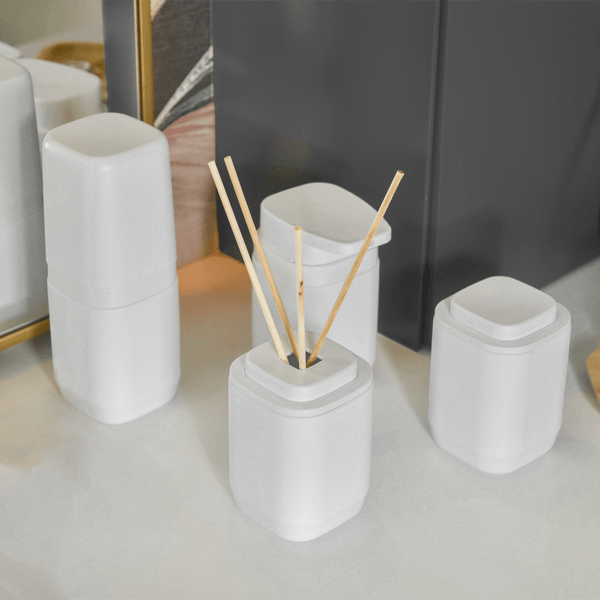 Kit de banheiro Completo com lixeira de piso/parede Ou 6 peças Linha Aura