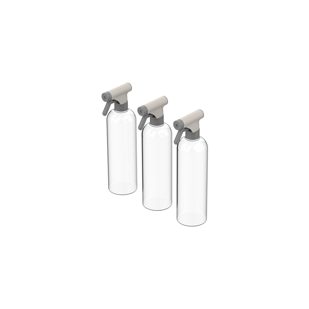 Kit Borrifadores 750ml Multiuso Ou 3 Peças Linha Flow