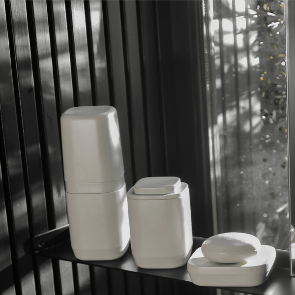 Kit de banheiro Completo com lixeira de piso/parede Ou 6 peças Linha Aura