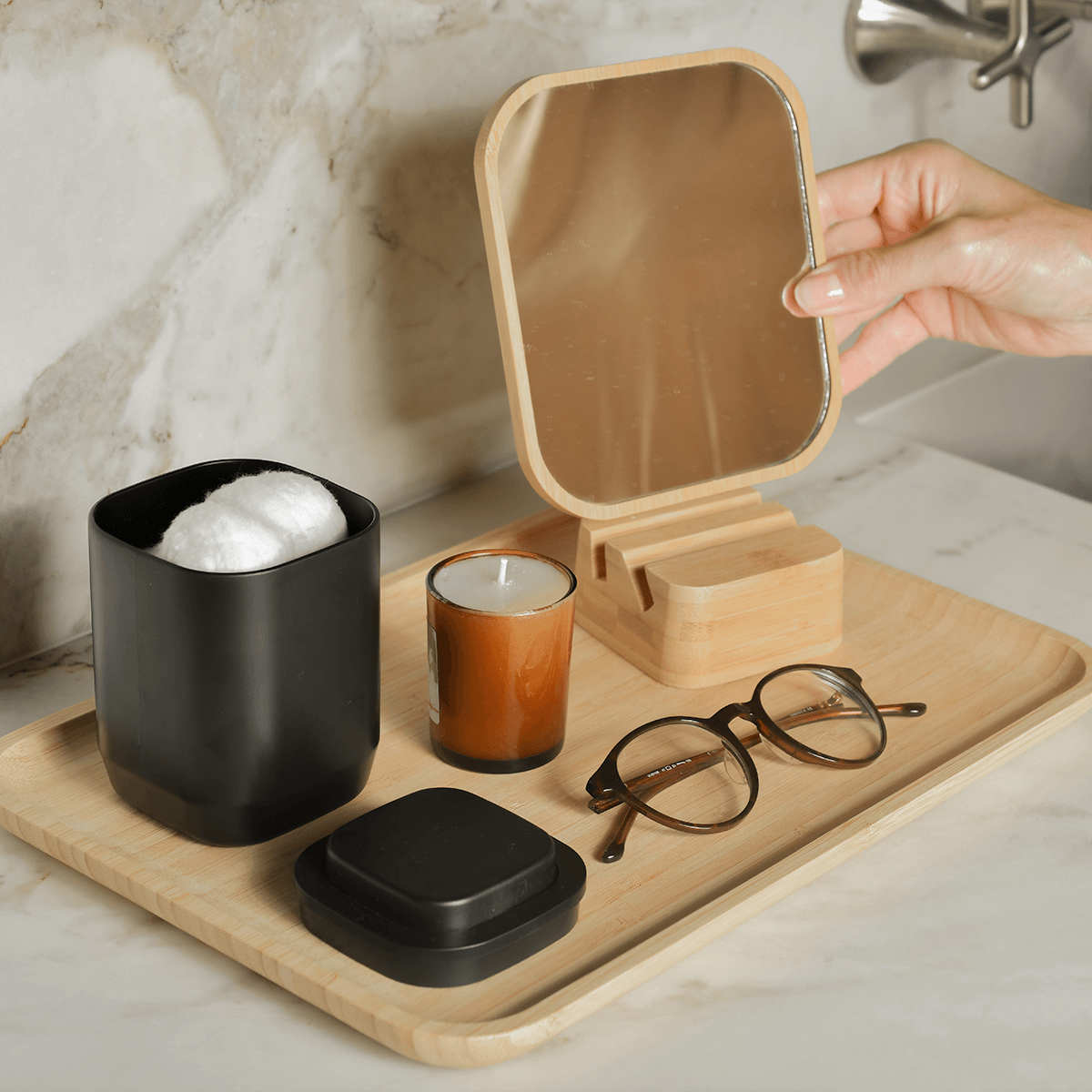 Kit de acessórios de bancada Ou 4 peças Linha Aura