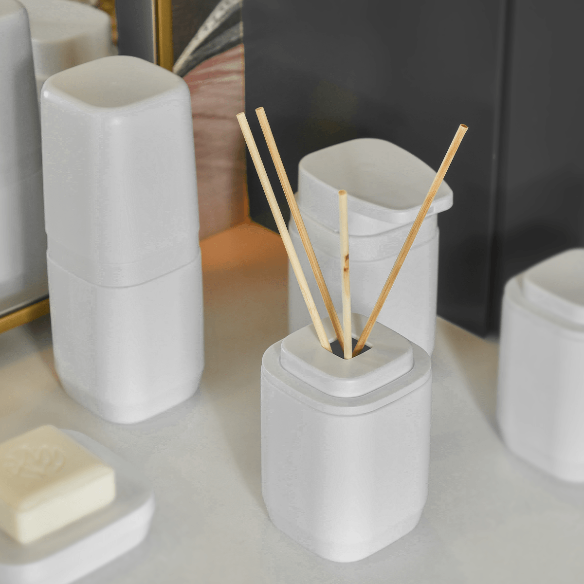 Kit de banheiro completo OU 4 peças Linha Aura