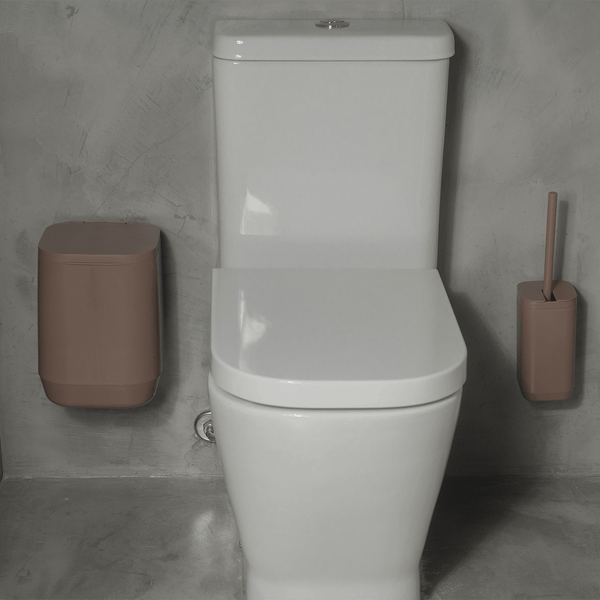 Kit de Banheiro com Lixeira de Piso/Parede Ou 2 Peças Linha Aura
