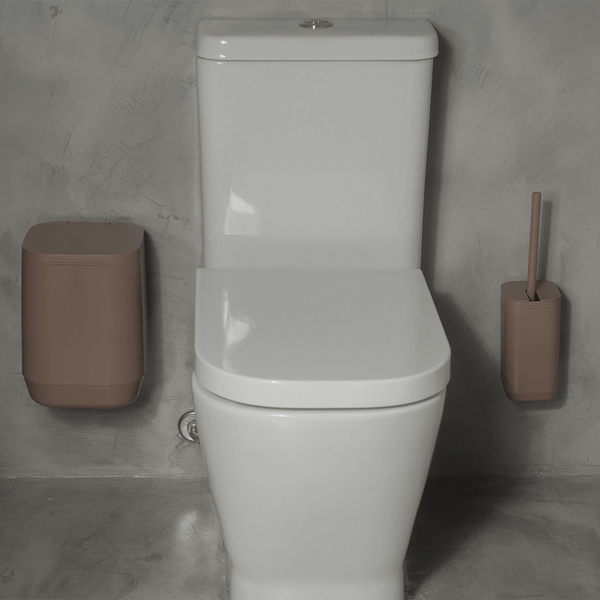 Kit de banheiro Completo com lixeira de piso/parede Ou 6 peças Linha Aura