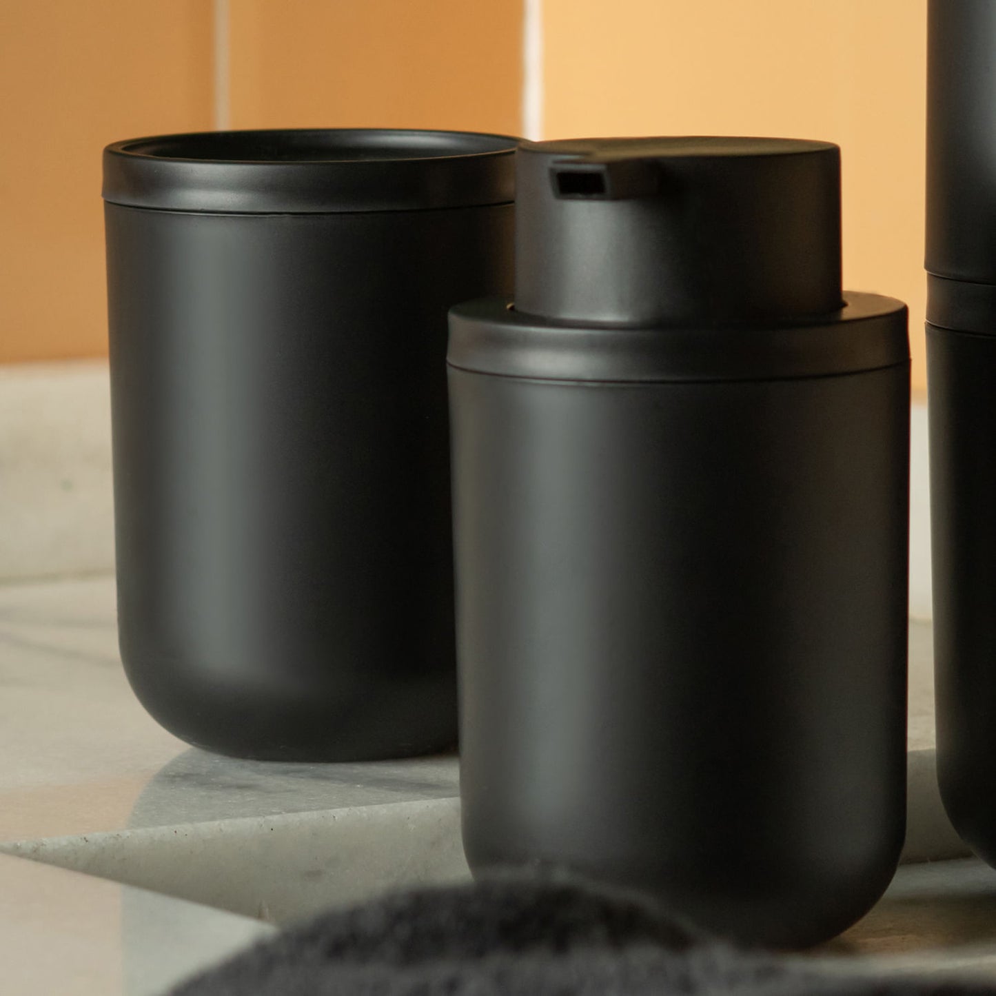 Kit de acessórios de bancada para banheiro Ou 5 peças Linha Bold