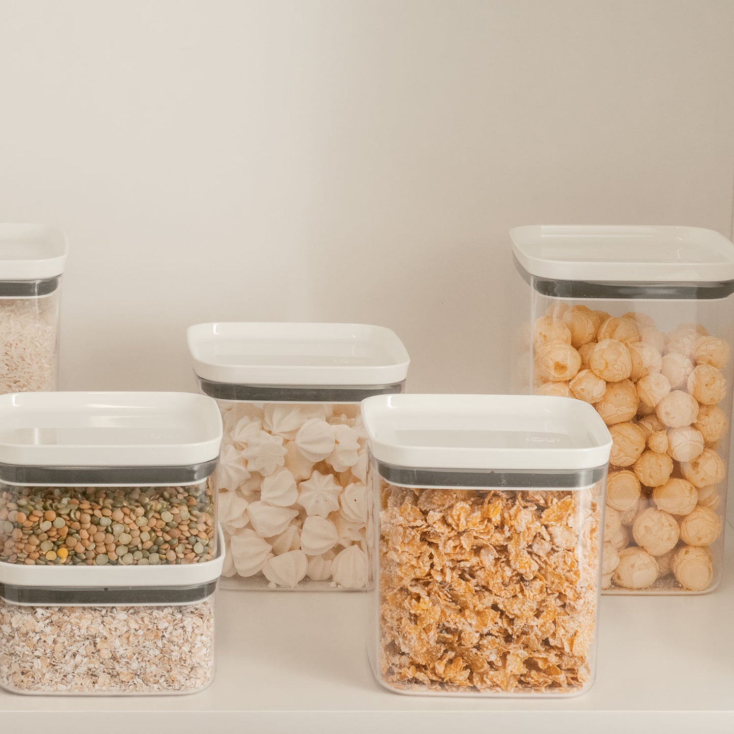 Kit de potes herméticos Ou 3 peças Linha Block