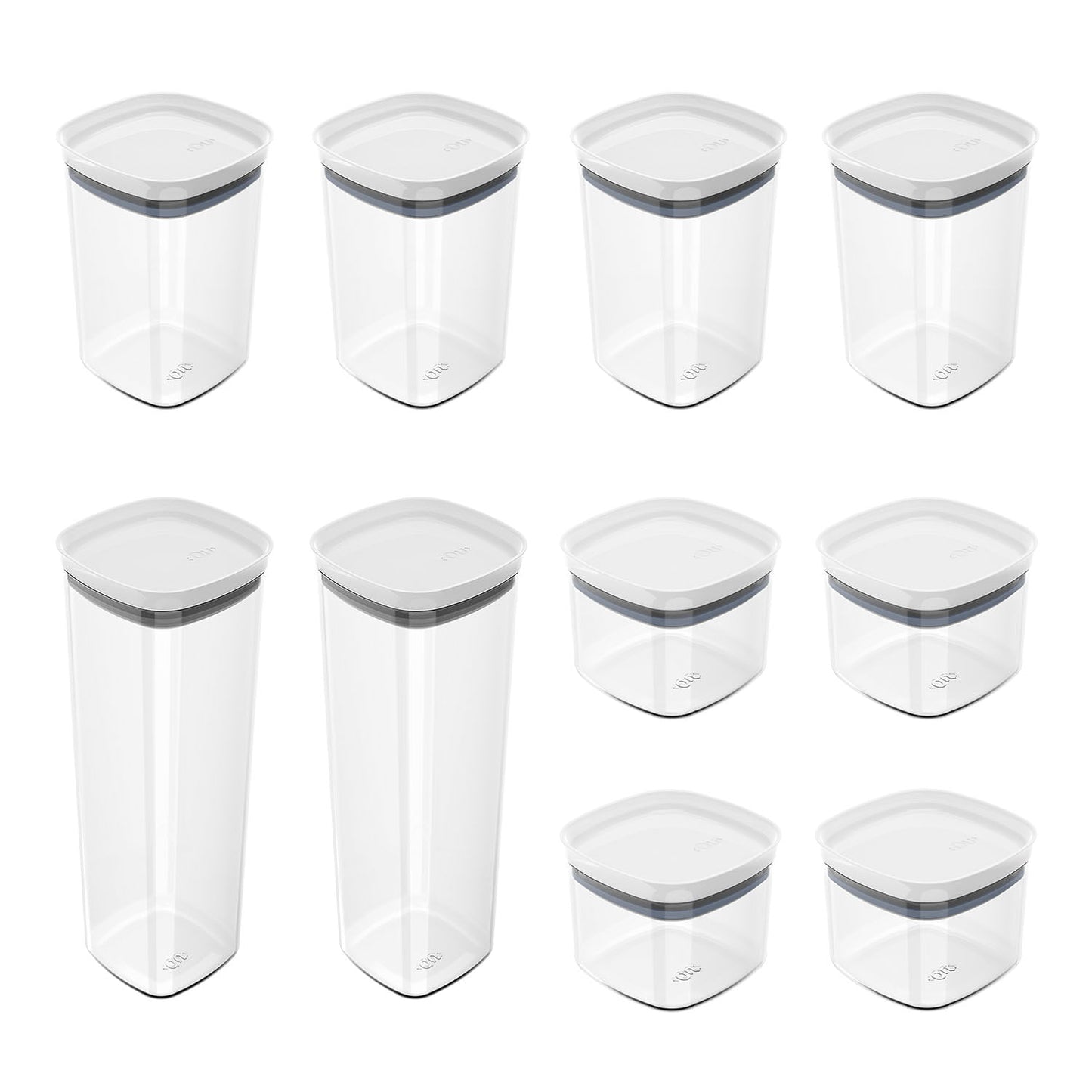 Kit de potes herméticos Ou 10  Linha Block
