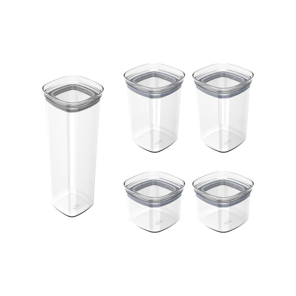 Kit de potes herméticos Ou 5 peças Linha Block