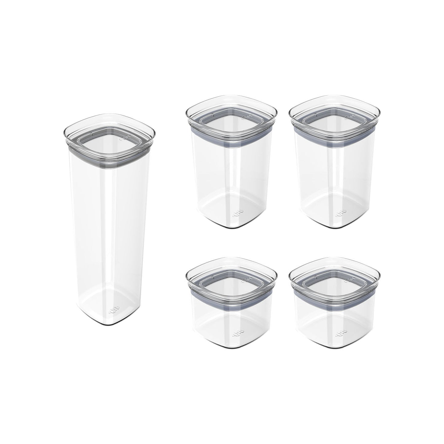 Kit de potes herméticos Ou 5 peças Linha Block