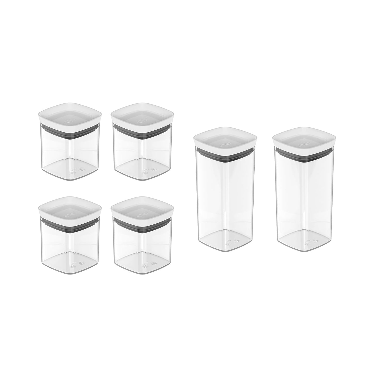 Kit de potes herméticos modular Ou 6un Linha Block