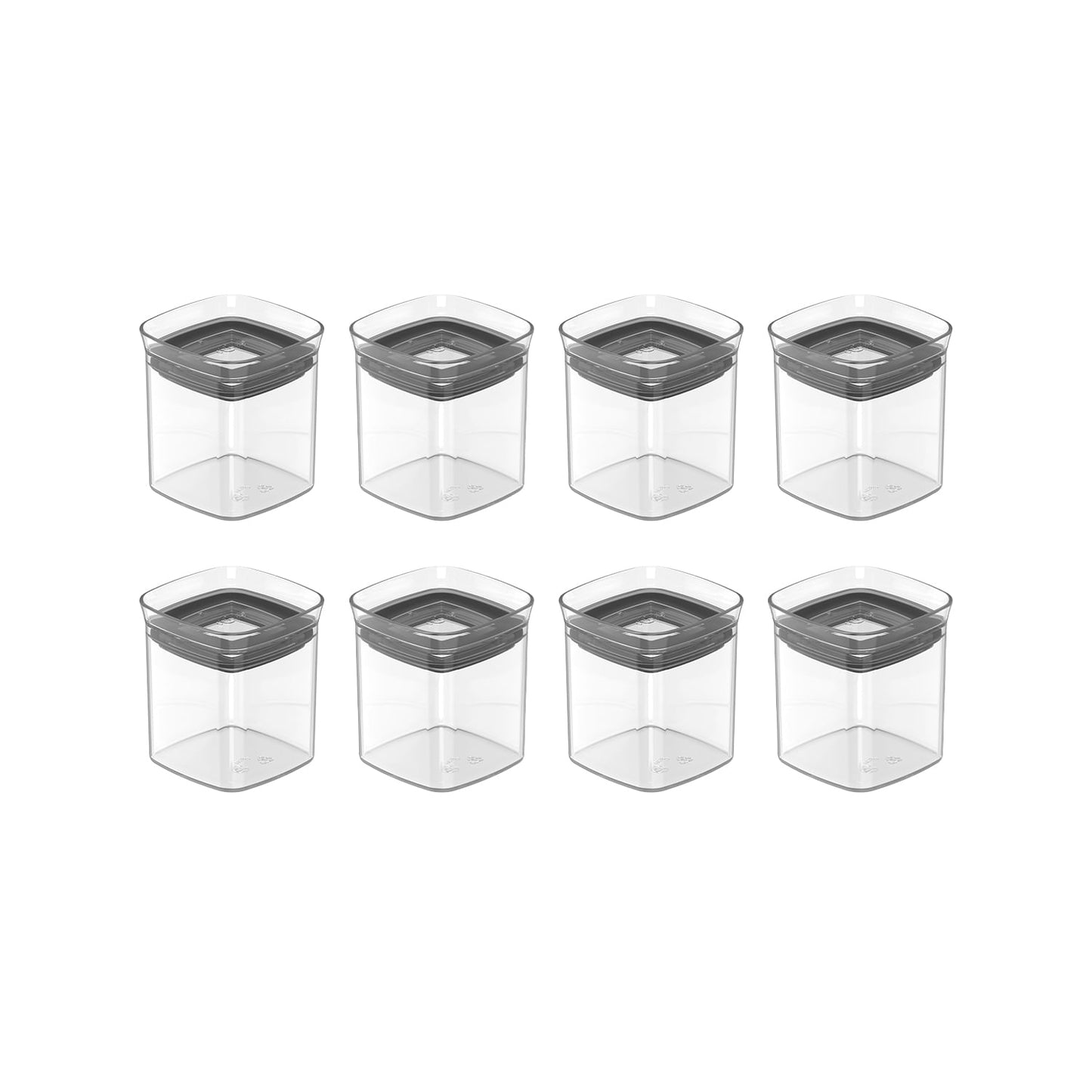 Kit de potes herméticos Ou 8 peças 150ml Linha Block