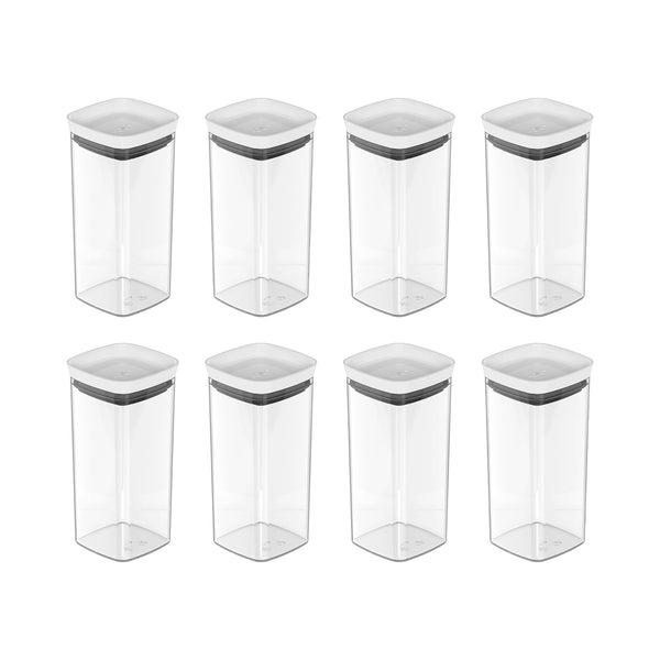Kit de potes herméticos Ou 8 peças 340ml Linha Block