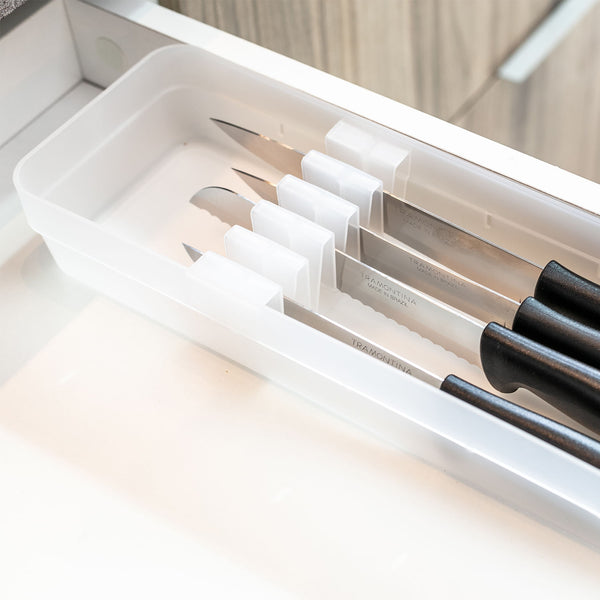 Kit de organizador de talheres e facas Ou 2 peças