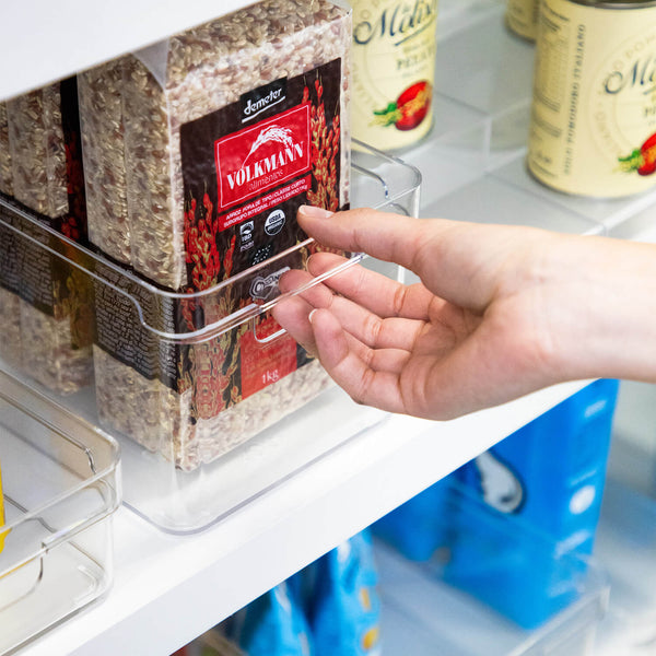 Kit de organizador de armários Ou 4 peças 30x15x13 Linha Clear