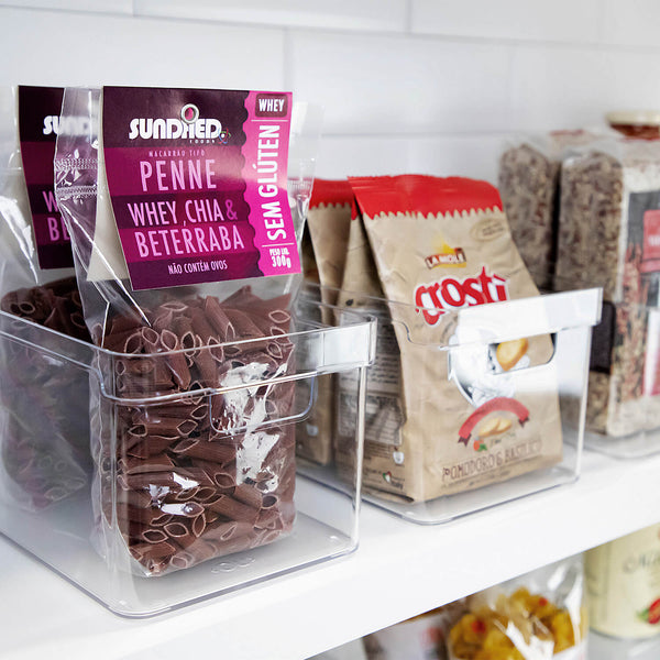 Kit de organizador de armários Ou 4 peças 30x15x13 Linha Clear