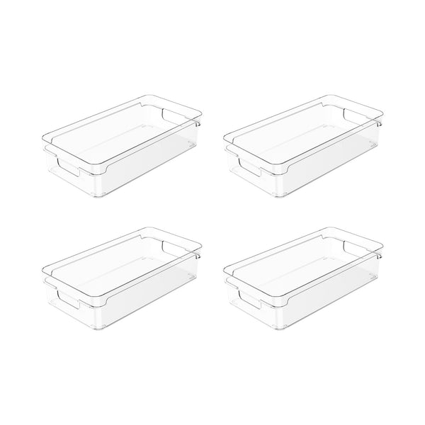 Kit de Organizador de Armários Ou 4 Peças 30x15x7 Linha Clear