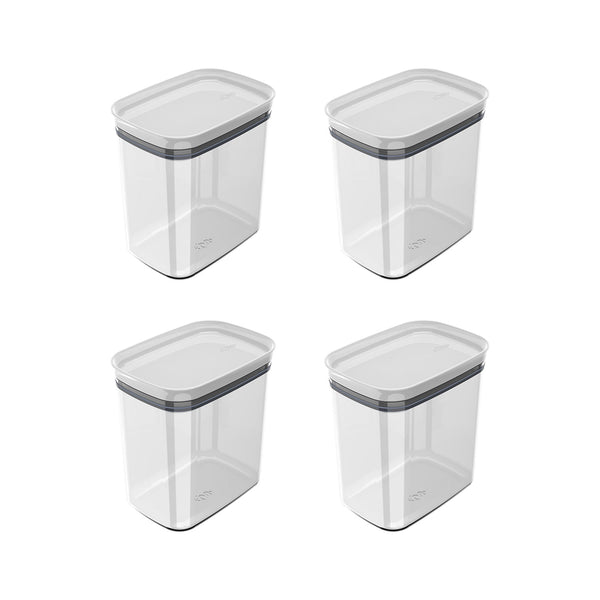Kit de potes herméticos Ou 4 peças 1,5L Linha Block