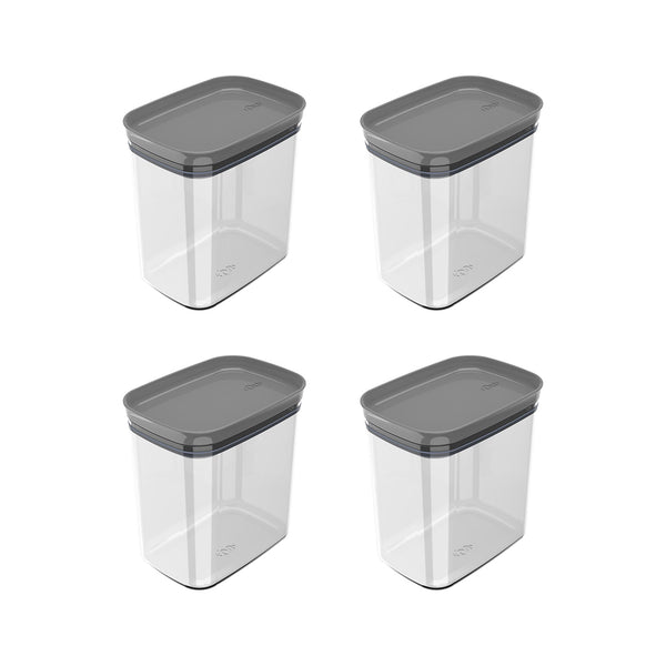 Kit de potes herméticos Ou 4 peças 1,5L Linha Block