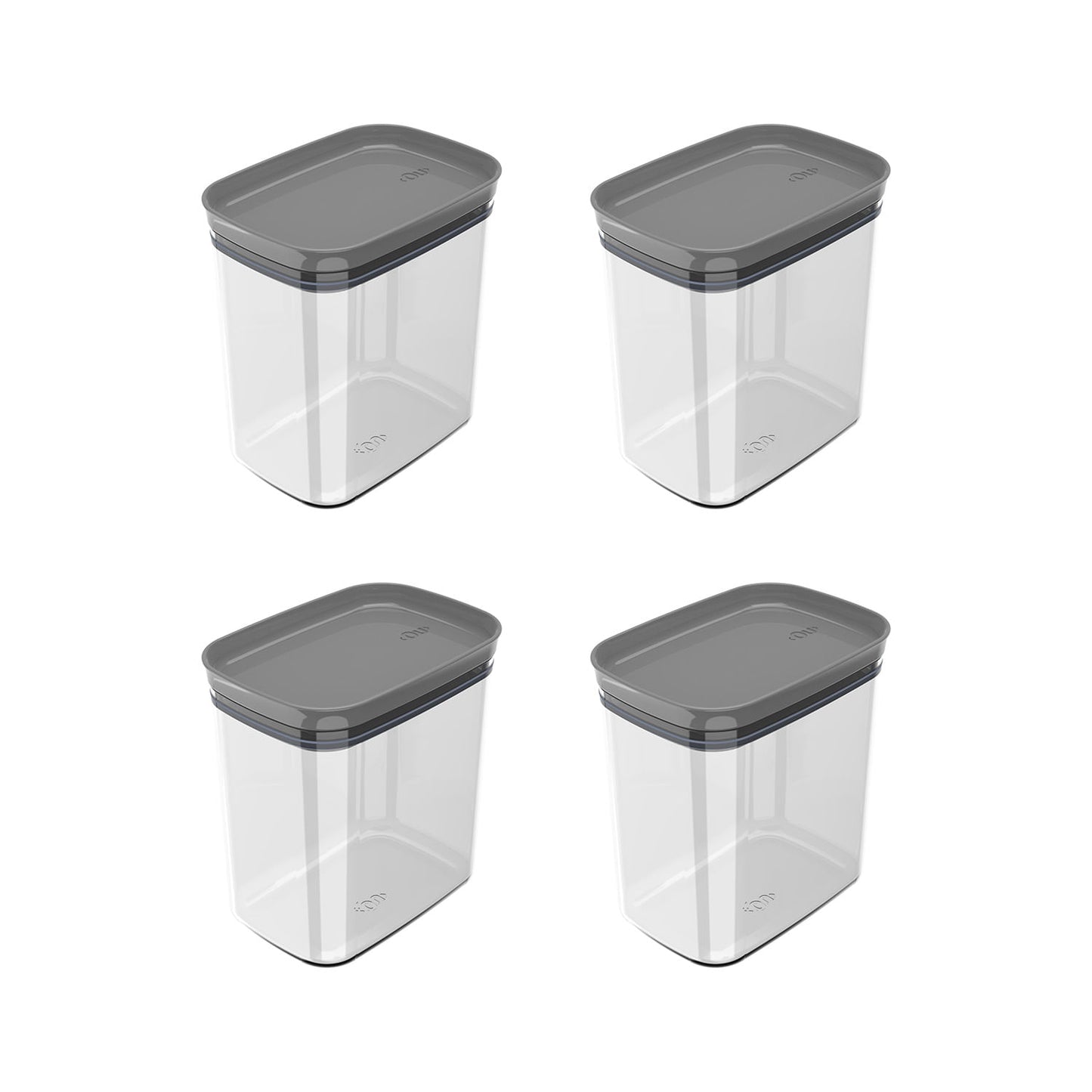 Kit de potes herméticos Ou 4 peças 1,5L Linha Block