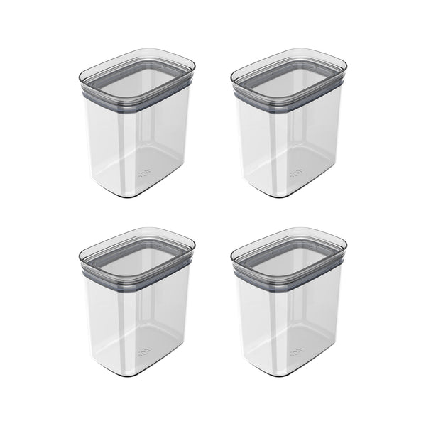 Kit de potes herméticos Ou 4 peças 1,5L Linha Block