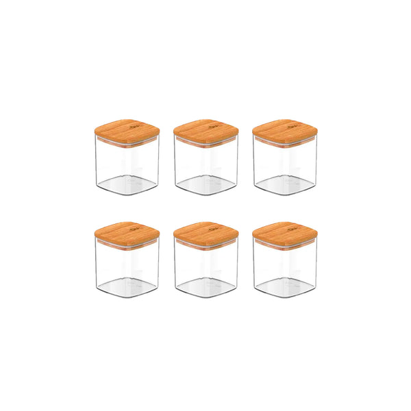 Kit de potes herméticos Ou 6 peças 150ml Linha keep