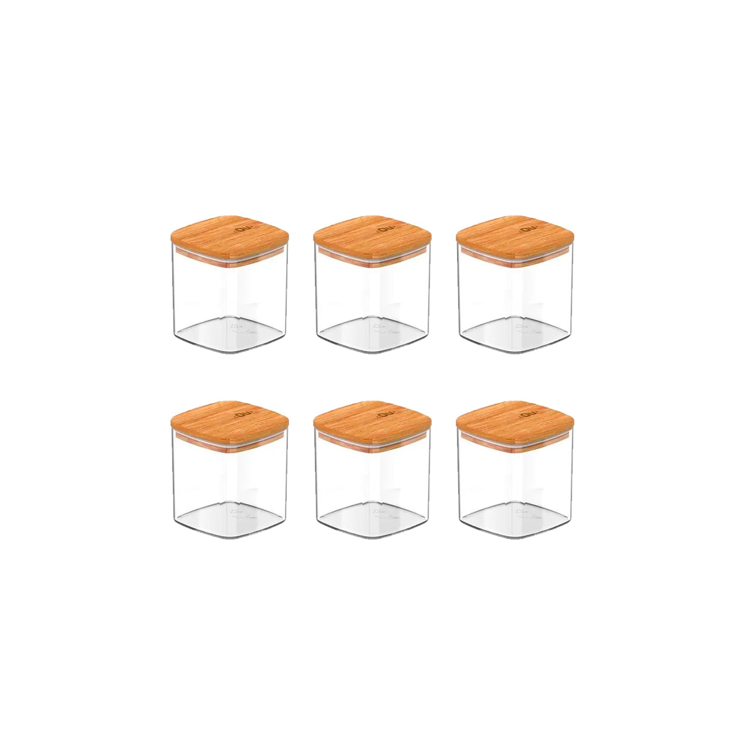 Kit de potes herméticos Ou 6 peças 150ml Linha keep