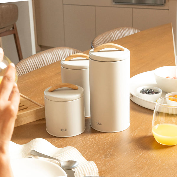 Kit de potes mantimentos Ou 3 peças Linha Sense