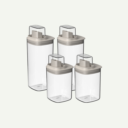 Kit Dispenser Ou Quadrado 4 Peças Linha Flow