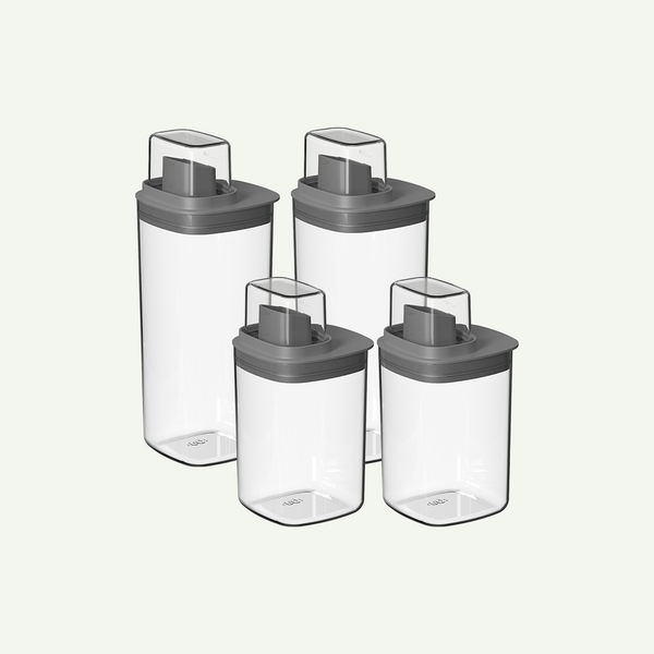 Kit Dispenser Ou Quadrado 4 Peças Linha Flow