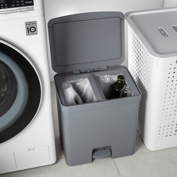 Kit de lixeiras com pedal Ou 2 peças 20L Linha Trium