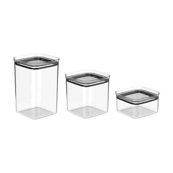 Kit de potes herméticos Ou 3 peças Linha Block
