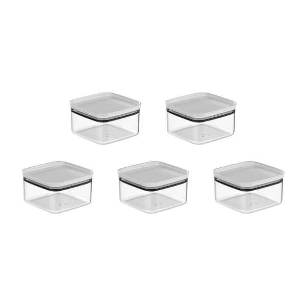 Kit de potes herméticos Ou 5 peças 1L Linha Block