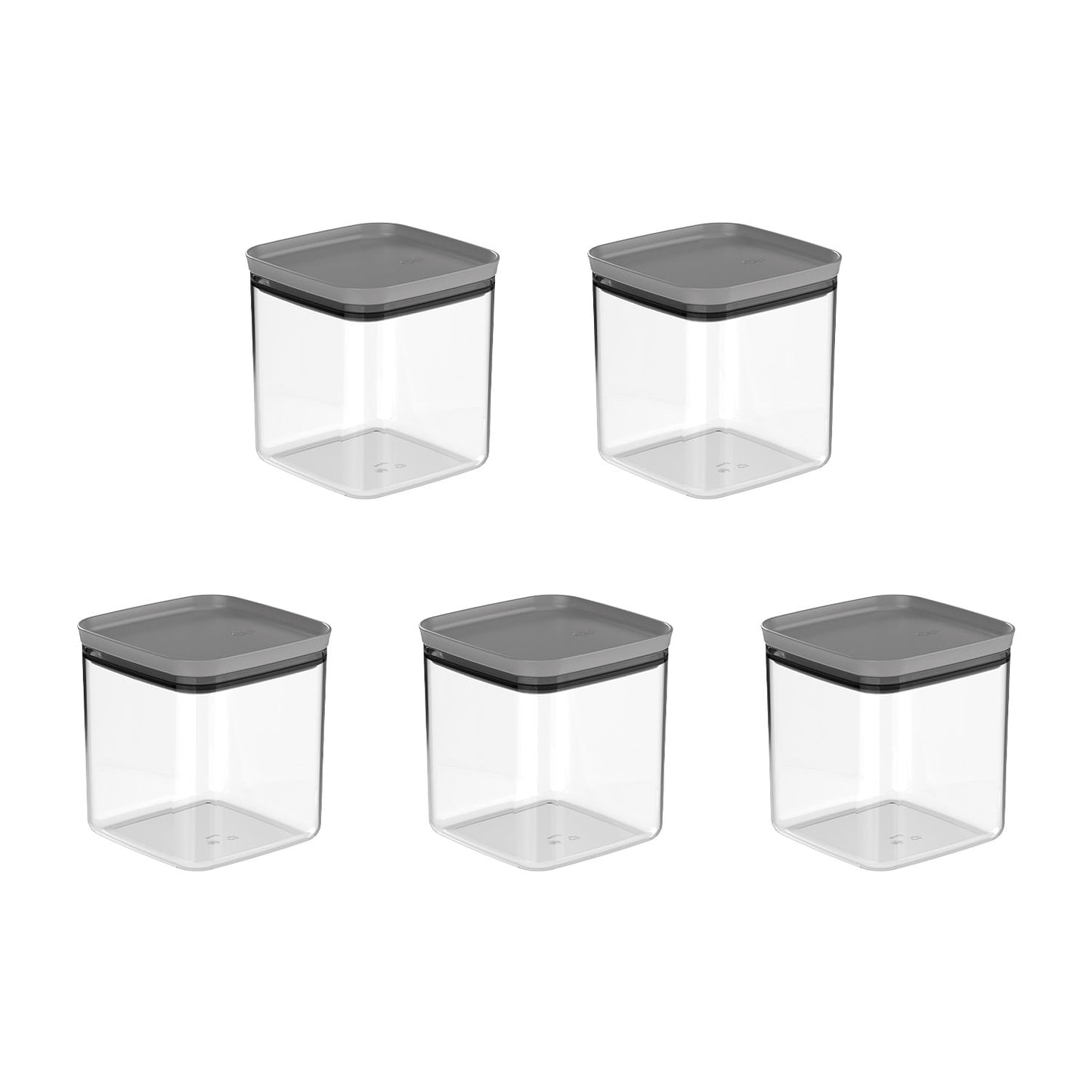 Kit de potes herméticos Ou 5 peças 2,3L Linha Block