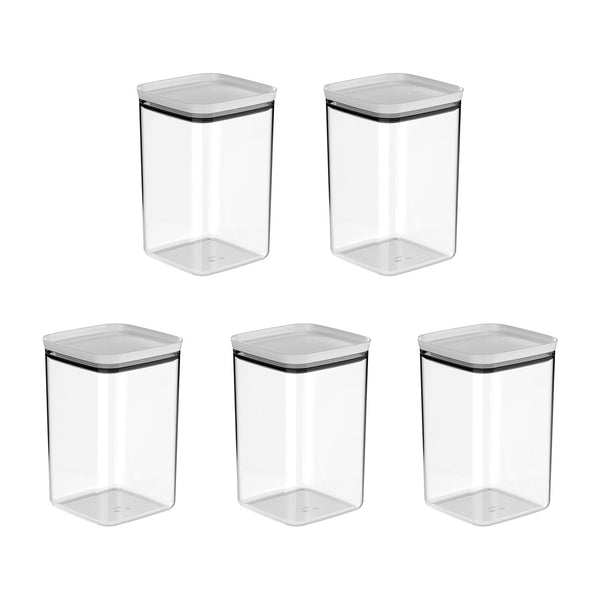 Kit de potes herméticos Ou 5 peças 3,5L Linha Block