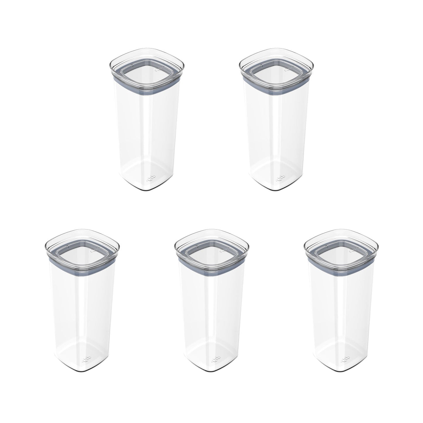 Kit de potes herméticos Ou 5 peças 1,5L Linha Block