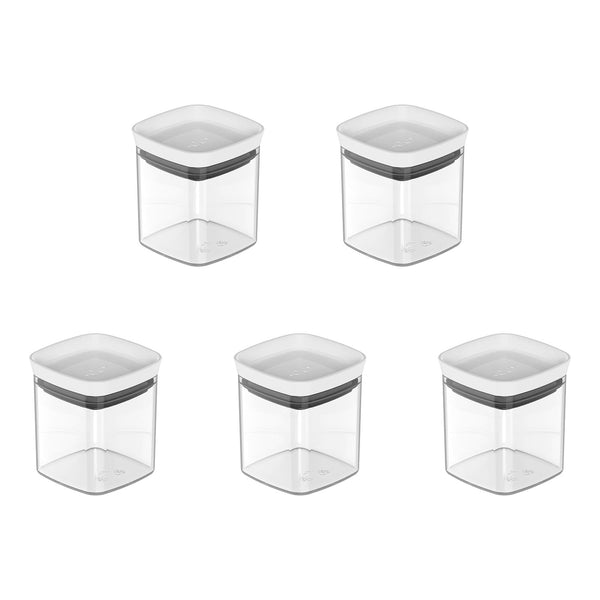 Kit de potes herméticos Ou 5 peças 150ml Linha Block