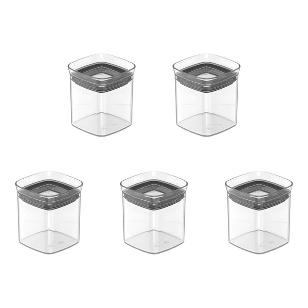 Kit de potes herméticos Ou 5 peças 150ml Linha Block
