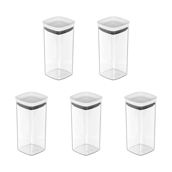 Kit de potes herméticos Ou 5 peças 340ml Linha Block