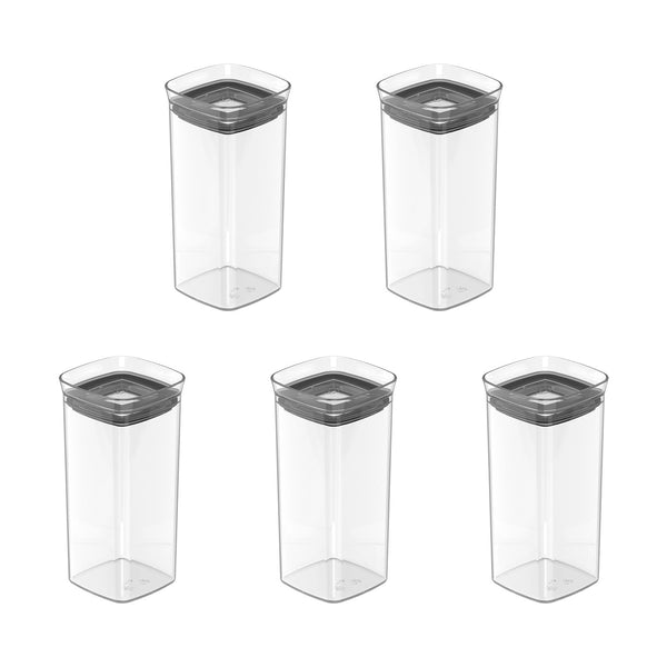 Kit de potes herméticos Ou 5 peças 340ml Linha Block