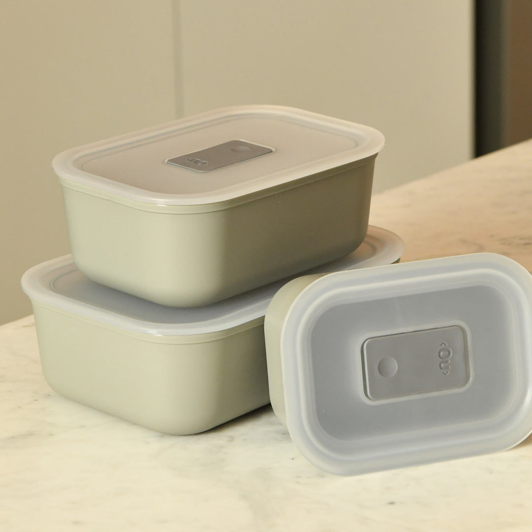 Kit Potes Herméticos Para Marmita Ou 3 Peças Linha Move Lock