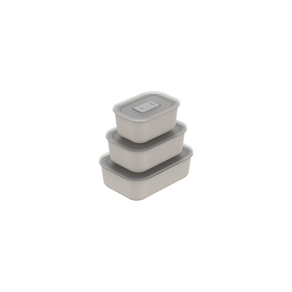 Kit Potes Herméticos Para Marmita Ou 3 Peças Linha Move Lock