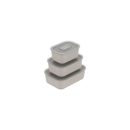Kit Potes Herméticos Para Marmita Ou 3 Peças Linha Move Lock