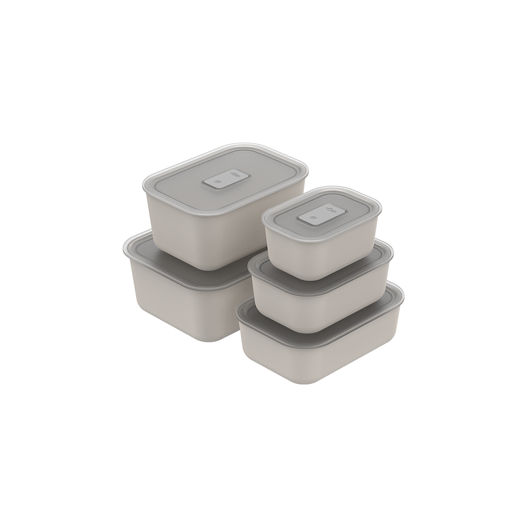 Kit Potes Herméticos Para Marmita Ou 5 Peças Linha Move Lock
